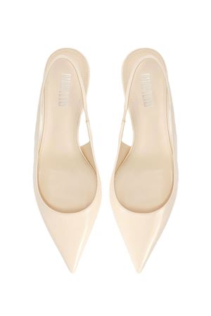 Lidia pointed-toe slingbacks in ivory patent leather PARIS TEXAS | PX1635XVN01AVORIO